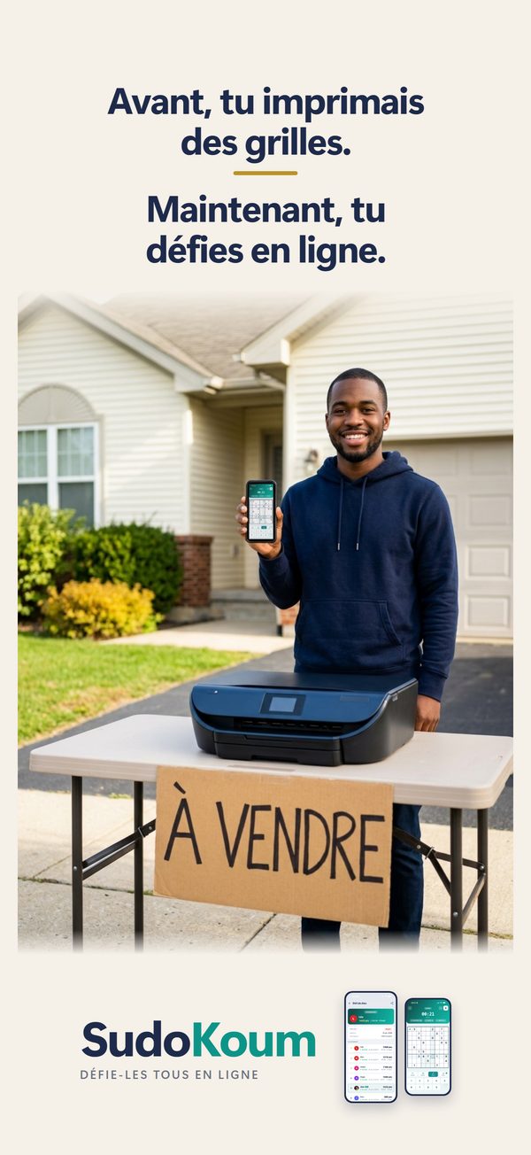 Capture SudoKoum, un jeune homme vend son imprimante